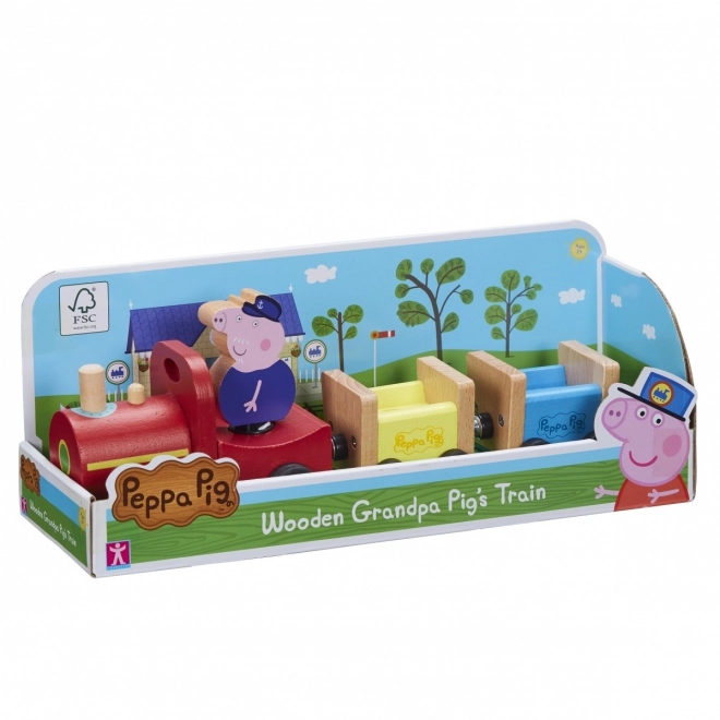 Peppa Pig Wooden Train Set