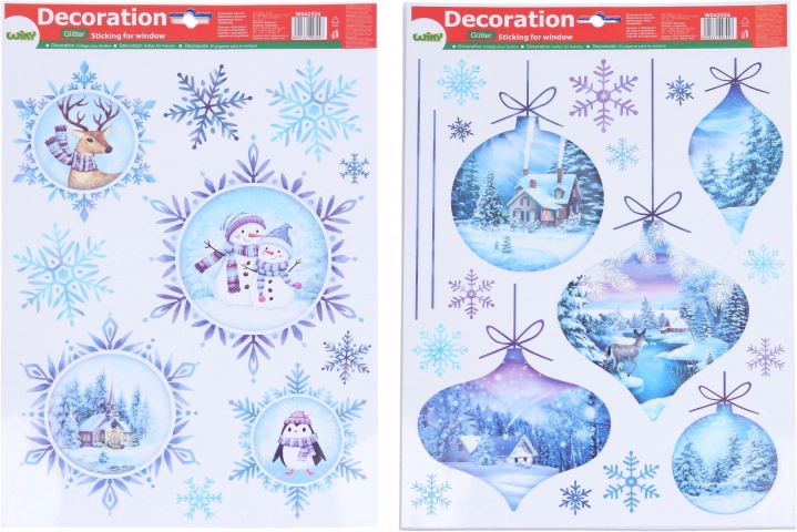 Décorations de fenêtre de Noël 41 × 29 cm