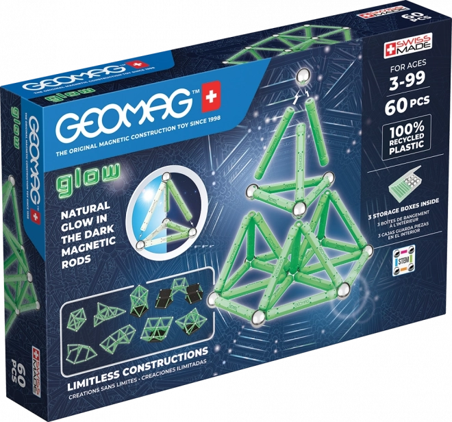 Geomag Glow Recycled Magnetic Cubes