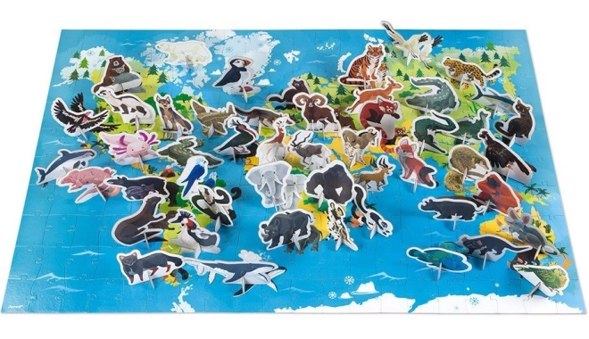 JANOD Educatief puzzel Bedreigde dieren 200 stukken