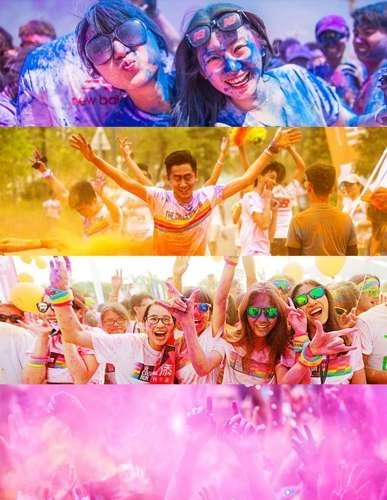 Kleurstofpoeder Holi - 10 x 100 g