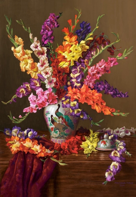 Puzzle 1000 pcs Gladioli in a Chinese Vase