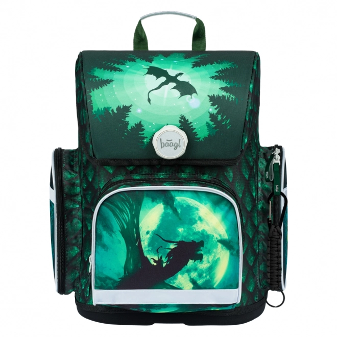 Schoolset Draak Baagl: Boekentas, Etui, Zak, Mappen en Broodtrommel