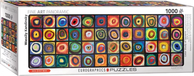 Panoramapuzzel Kleurrijke studie van vierkanten 1000 stukken