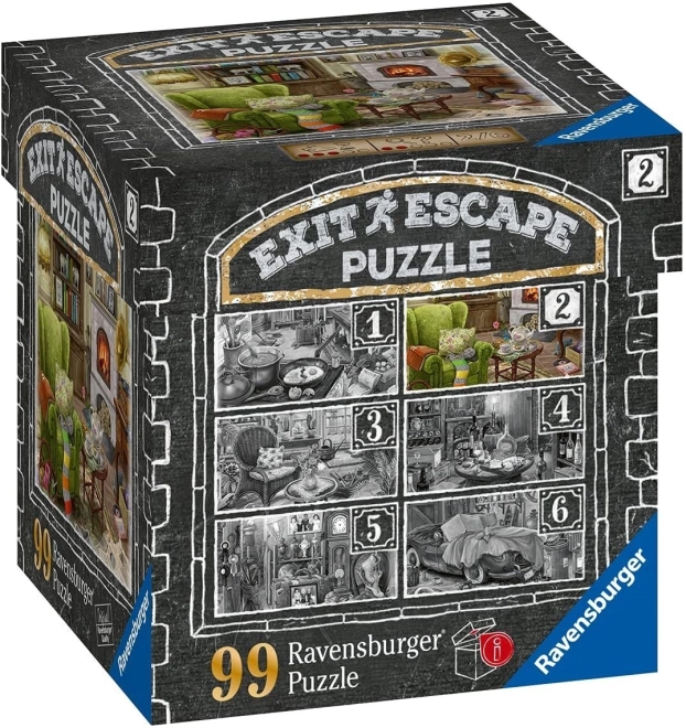 Ravensburger Escape-Spiel EXIT Puzzle Spukhaus: Im Wohnzimmer 99 Teile