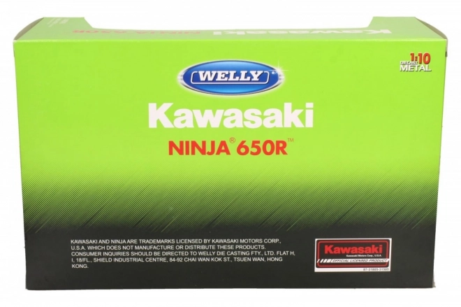 Welly Moto Kawasaki Ninja 650R 1:10 vert