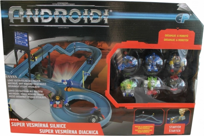 Android Super Space Highway – Action Playset with Robots