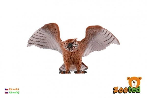 Euraziatische oehoe plastic 11cm in zakje