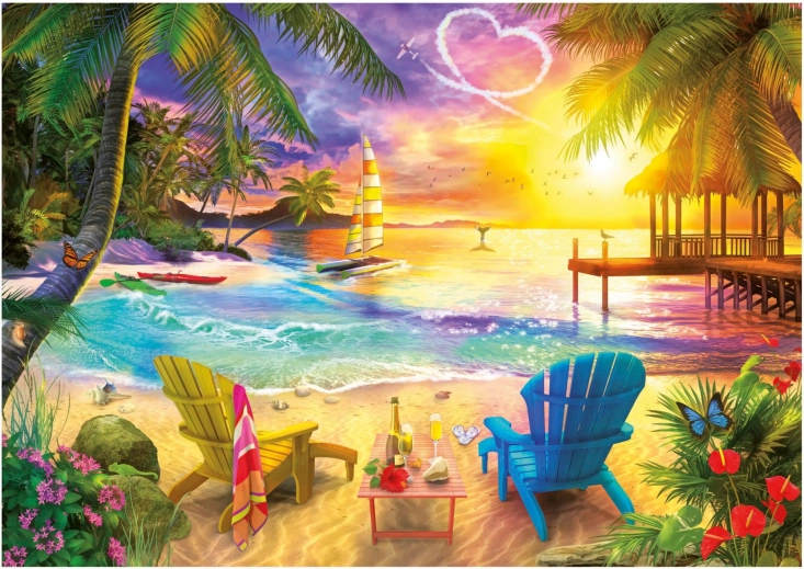 Educa Puzzel Strand van de Verliefden 1000 stukjes