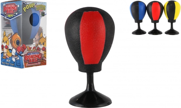 Mini tafel-bokszakbal met zuignap, 14 cm, anti-stress speelgoed