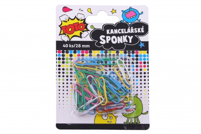 Bunte Büroklammern 28 mm