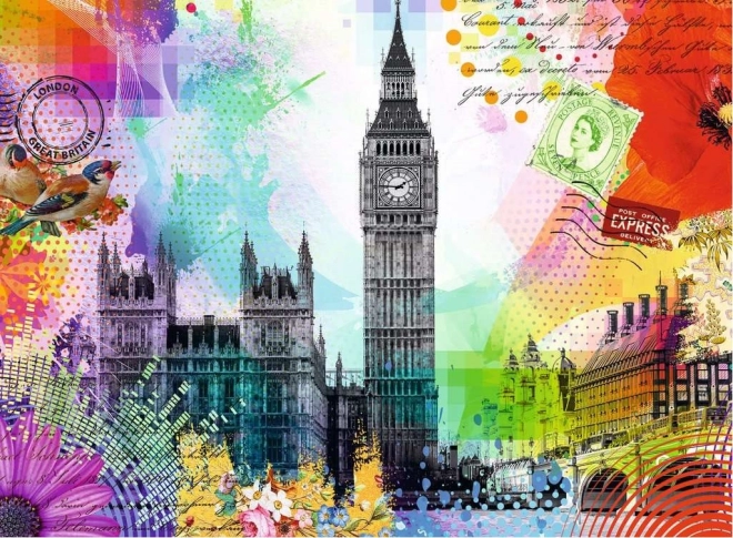 Puzzel Ansichtkaart uit Londen 500 stukjes