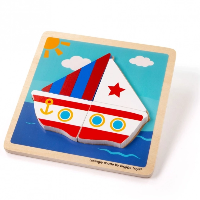 Bigjigs Toys Inlegpuzzel Zeilboot