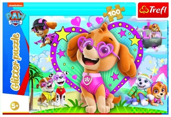Paw Patrol Glitter Shine with Skye Puzzle