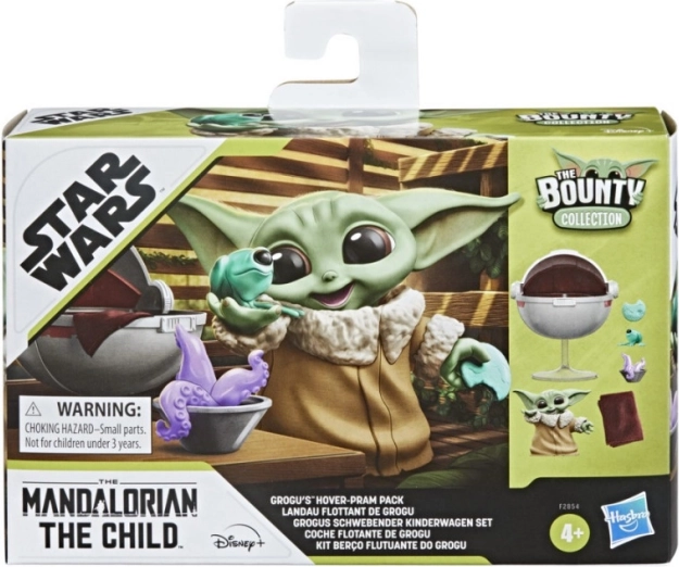 Star Wars-Figur des Mandalorianer-Kindes mit Fahrzeug