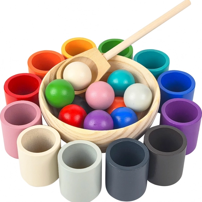 2Kids Toys regenboogknikkers en bekertjes – Montessori-set 12 kleuren