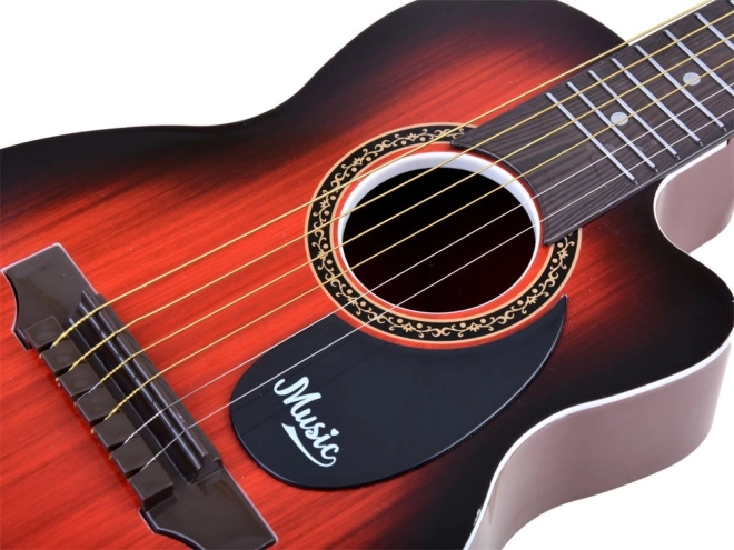 6 metal strings for a realistic sound