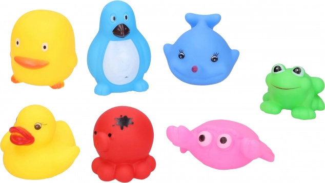 Dierenvriendjes voor in bad set van 7 stuks