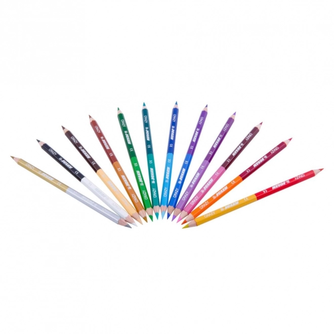 Crayons doubles Crazy 12 couleurs