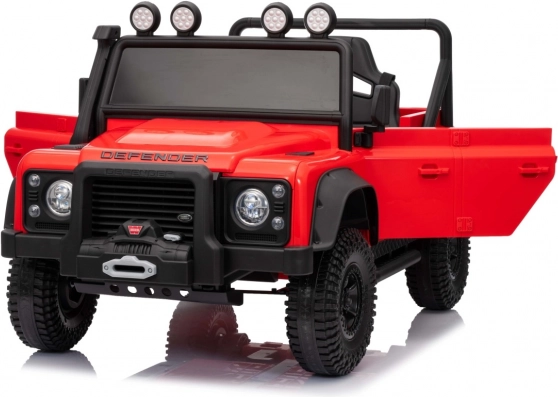Voiture électrique Land Rover Defender 110 SVX Concept – Rouge