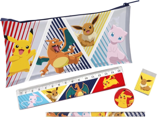 Trousse Pokémon avec accessoires 19 × 11 cm