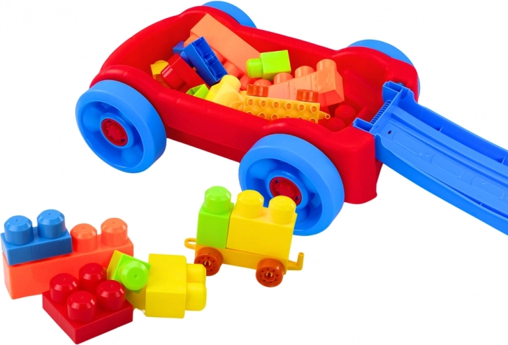 Tout‑en‑un : chariot et boîte de rangement pour cubes