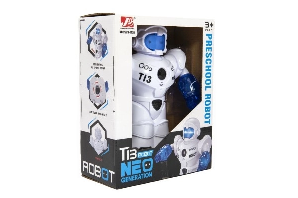Fahrender sprechender Roboter mit Licht und Ton in der Box