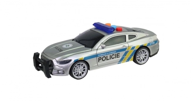 Politieauto met vliegwiel met licht en geluid