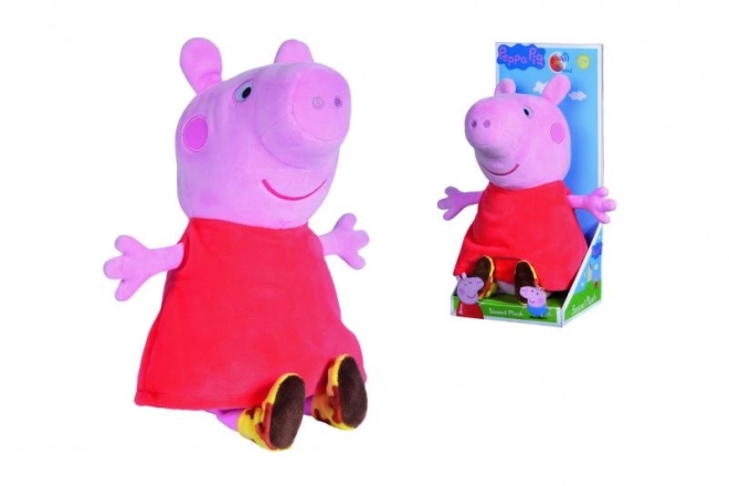 Pluchen Peppa Pig met geluid, 22 cm