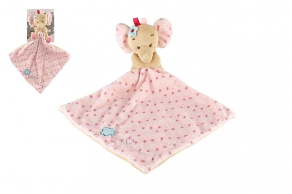 Pluche olifantje roze 25x25 cm – Roze