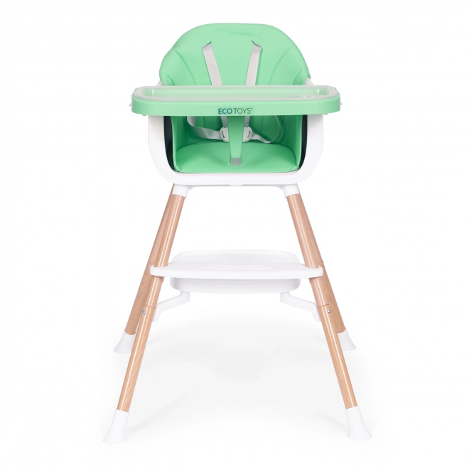 Kinder eetstoel 2-in-1 groen ECOTOYS