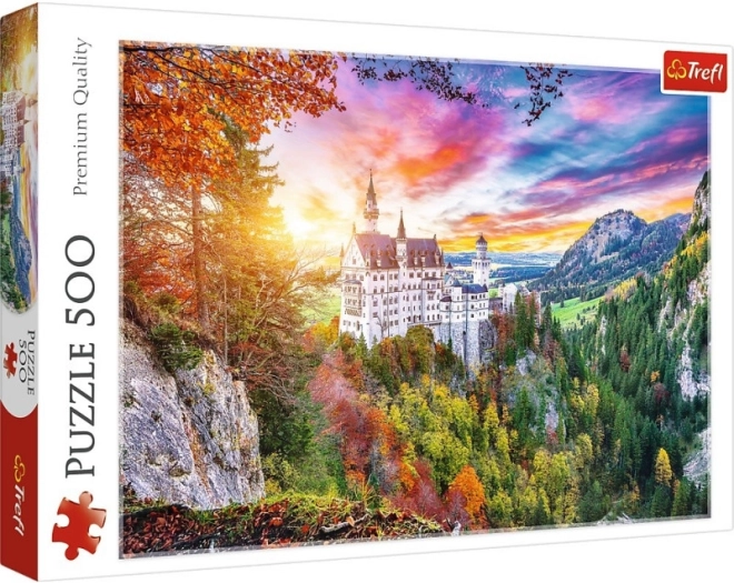 Puzzle 500 pieces – view of Neuschwanstein Castle, Germany TREFL