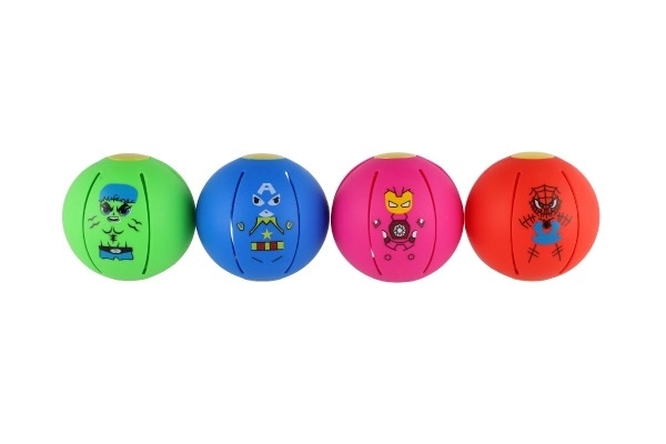 Flat Ball - Gooi de schijf, vang de bal! plastic 8cm 4 kleuren 12st in doos
