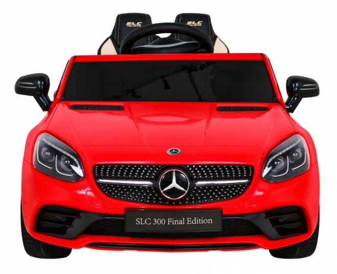 Mercedes Benz SLC300 Kinderauto op batterij Rood + geluiden MP3 Lichten + afstandsbediening + langzame start