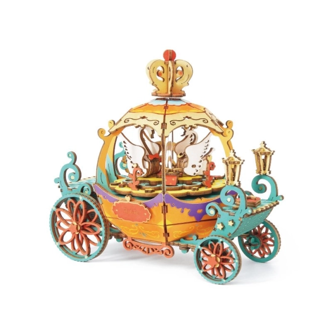 3D puzzel Pompoenkoets muziekdoos