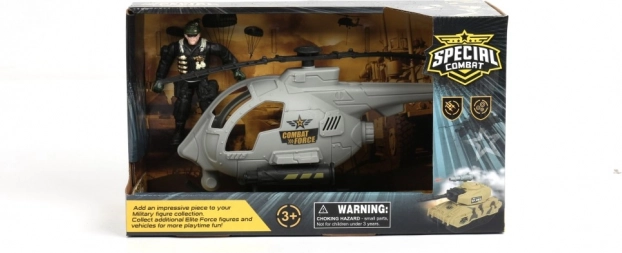 Militärhubschrauber mit Figur und Zubehör