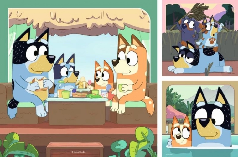 Puzzle Bluey 3x49 Pieces