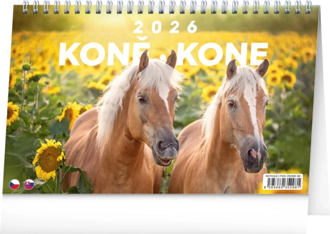 Bureaukalender Paarden 2026 23,1 x 14,5 cm