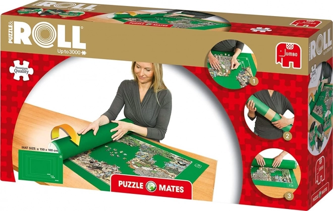 Rolbare puzzelmat JUMBO 1500–3000 stukjes 150 × 100 cm