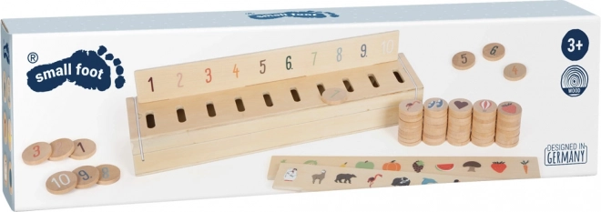 Kleine voet Plaatjes-inleg puzzel sorteren