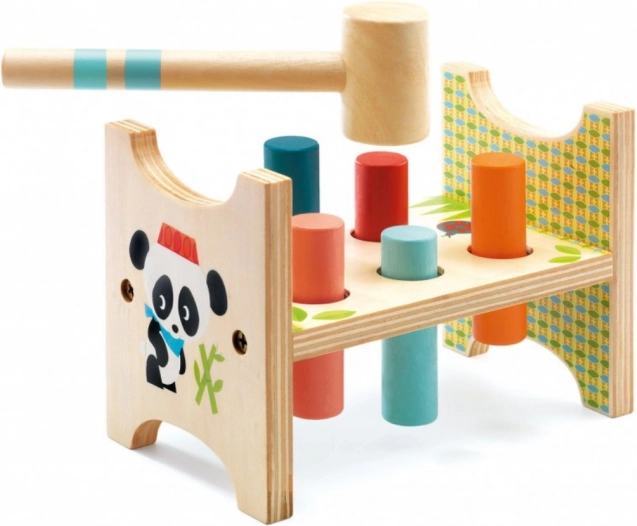 Wooden Hammering with Pegs Djeco