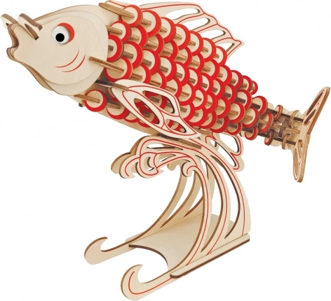 Wooden 3D Puzzle Carp