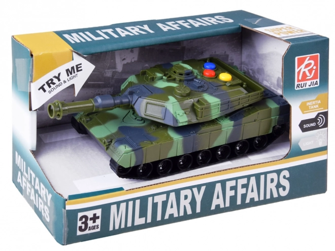 Militaire tank met licht- en geluidseffecten