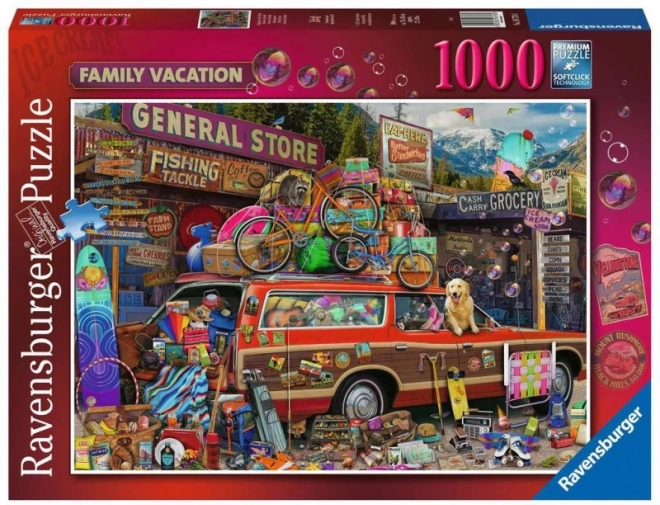 Puzzel 2D 1000 stukjes Familievakantie