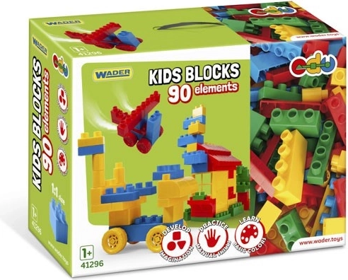 Bouwset blokken Wader Kids Blocks – 90 delen