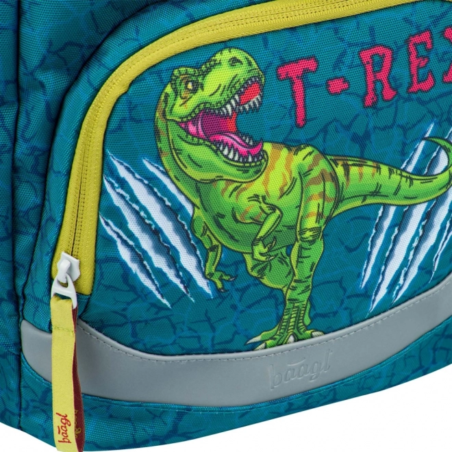 Schoolset T-Rex: rugzak, etui en zak