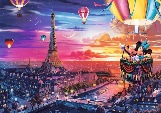 Puzzle TREFL Mickey et Minnie à Paris 1000 pièces