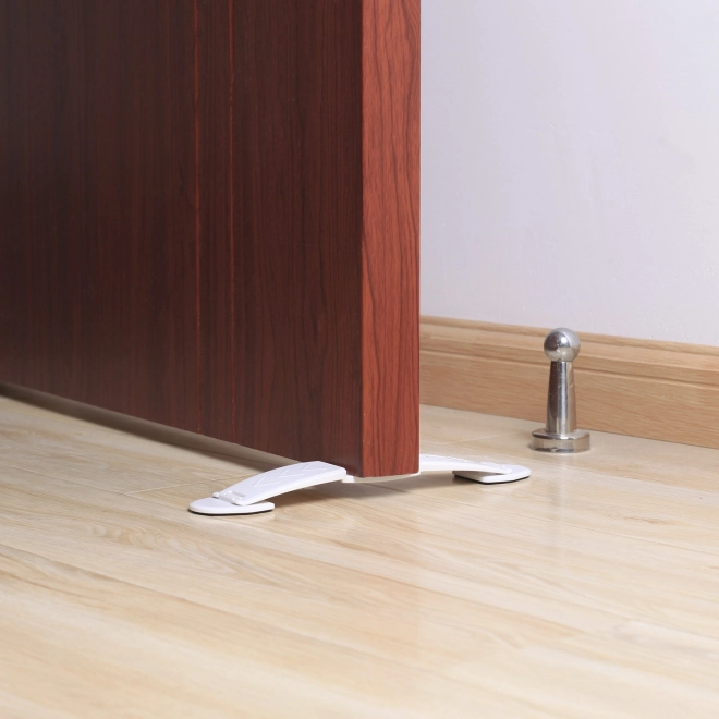 Dubbelwerkende deurstopper 2 stuks, wit
