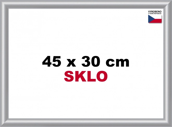 Plastic Frame 45 × 30 cm – Silver
