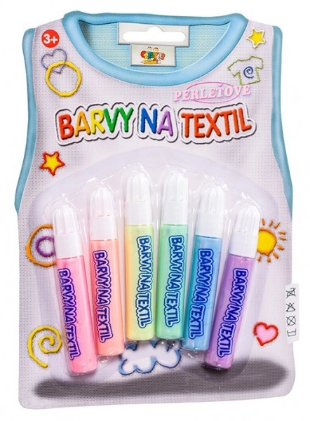 Textielverf parelmoer 6 stuks Creatoys